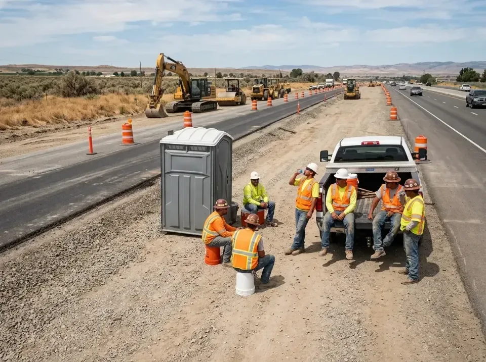 highway-road-construction-crew-007 — frequently asked questions, Porta Potty and Restroom Rentals in Finley, WA